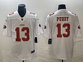 Men's San Francisco 49ers #13 Brock Purdy White Vapor Untouchable Limited Stitched Jersey,baseball caps,new era cap wholesale,wholesale hats
